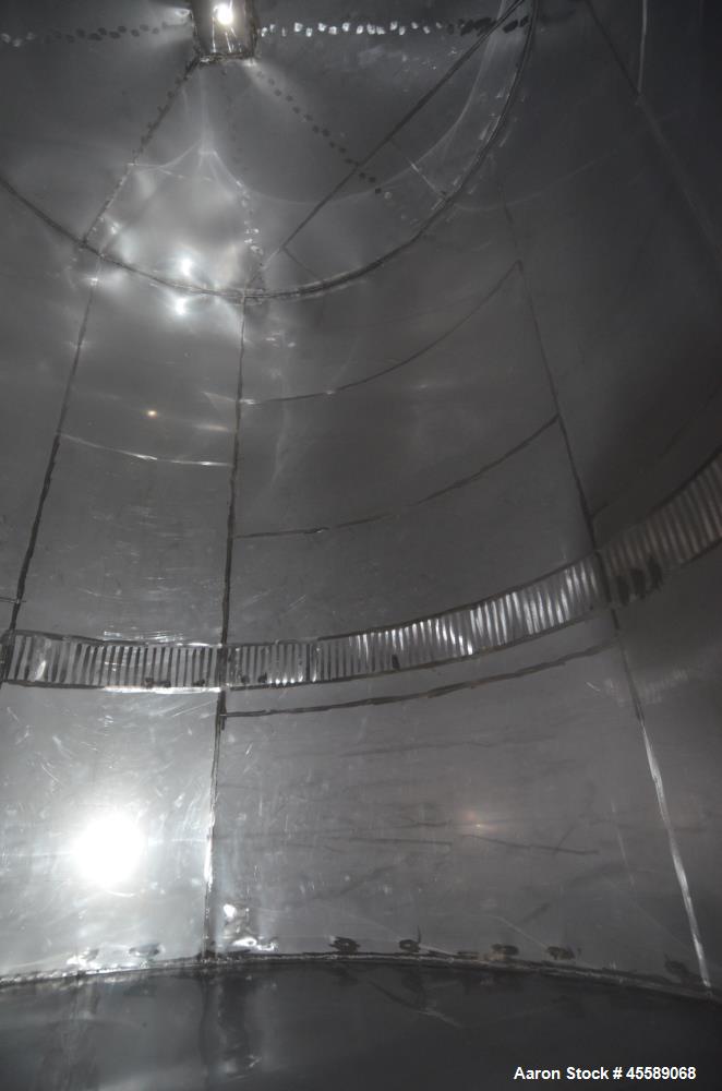 Used 15000 Gallon Douglas Brothers 304 Stainless Steel Vertical Tank