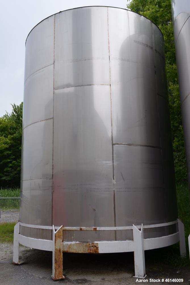 Used Douglas Brothers Tank, Approximate 16,000 Gallon, Stainless Steel, Vertica