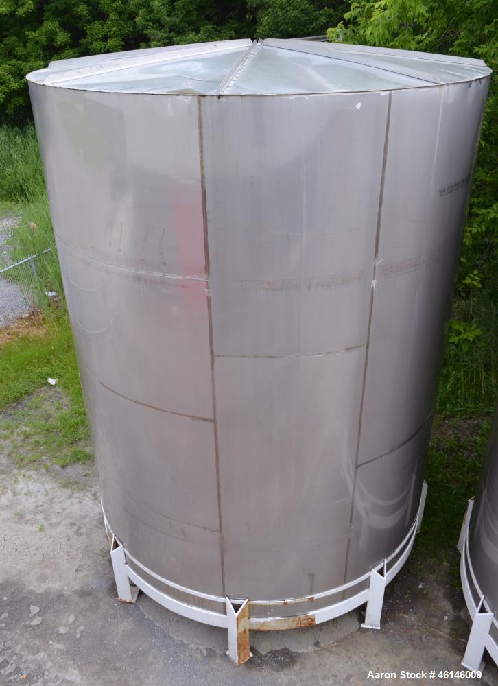 Used Douglas Brothers Tank, Approximate 16,000 Gallon, Stainless Steel, Vertica