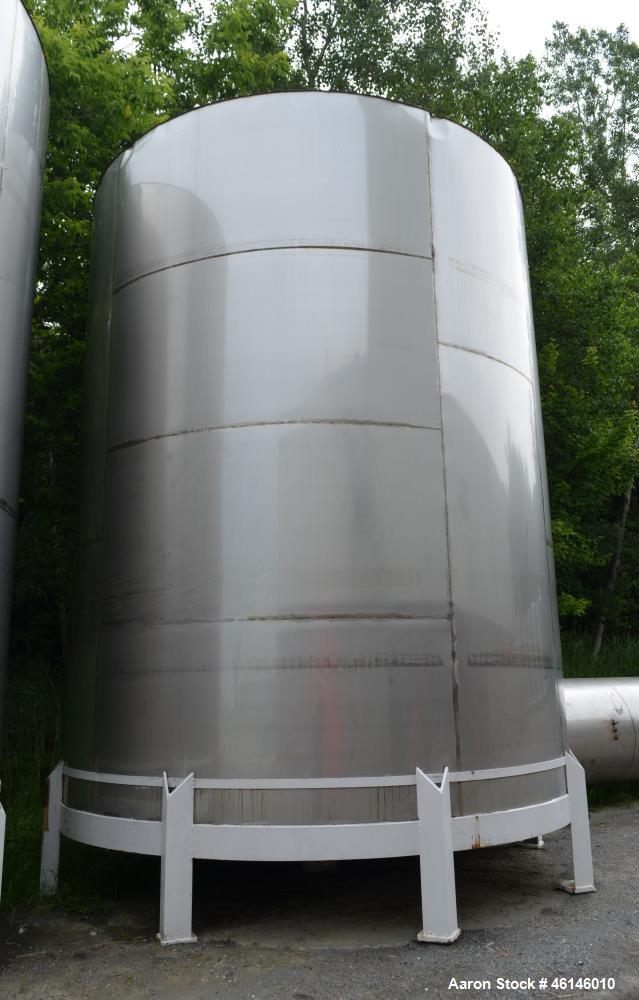 Used Douglas Brothers Tank, Approximate 16,000 Gallon, Stainless Steel, Vertica