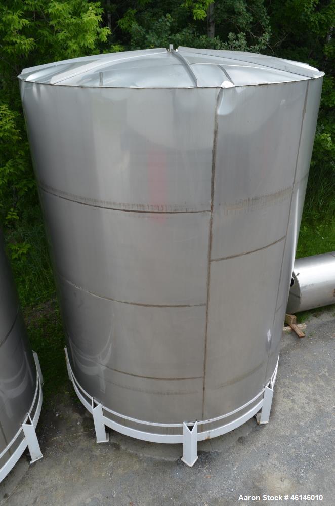 Used Douglas Brothers Tank, Approximate 16,000 Gallon, Stainless Steel, Vertica