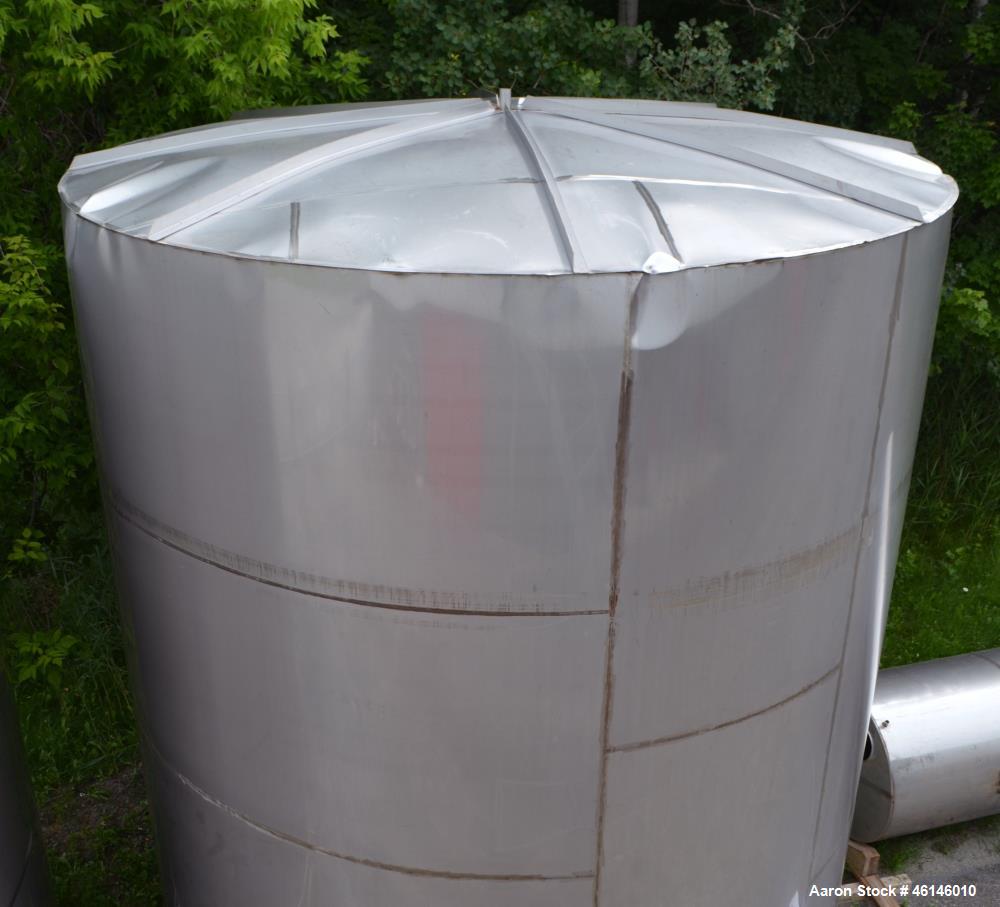 Used Douglas Brothers Tank, Approximate 16,000 Gallon, Stainless Steel, Vertica