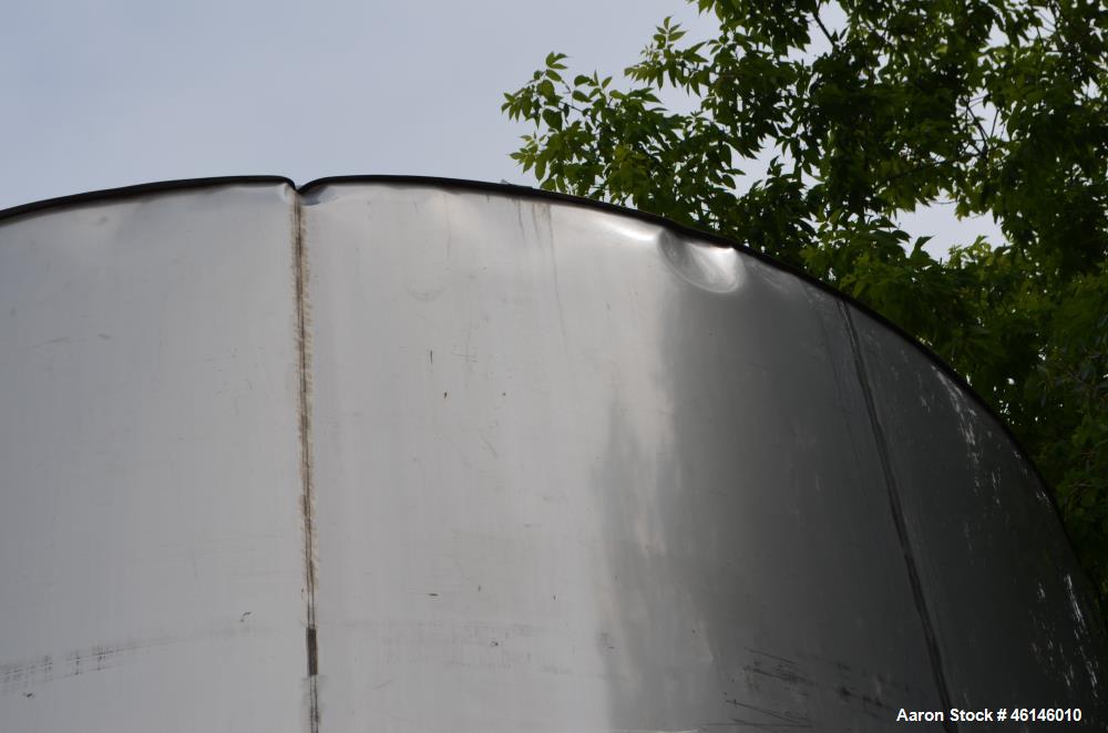 Used Douglas Brothers Tank, Approximate 16,000 Gallon, Stainless Steel, Vertica