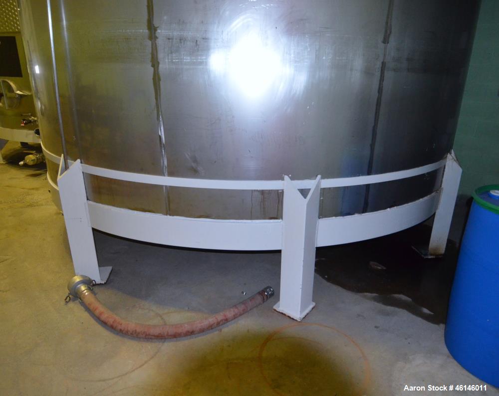Used Douglas Brothers Tank, Approximate 16,000 Gallon, Stainless Steel, Vertica