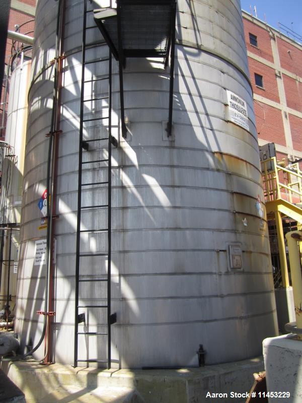 Used- 40,000 Gallon Enerfab Storage Tank. 304L stainless steel construction. Approximately 15' diameter x 30'8" straight sid...