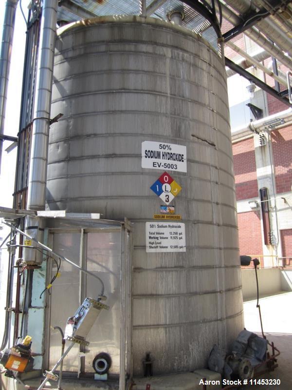 Used- 12,000 Gallon Enerfab Stainless Steel  Enerfab Storage Tank