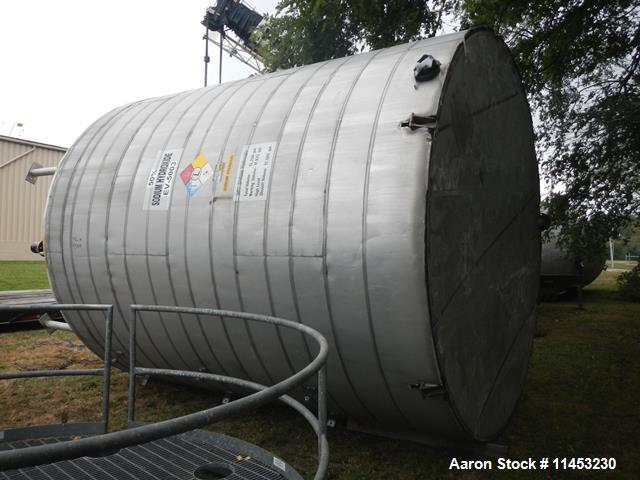 Used- 12,000 Gallon Enerfab Stainless Steel  Enerfab Storage Tank