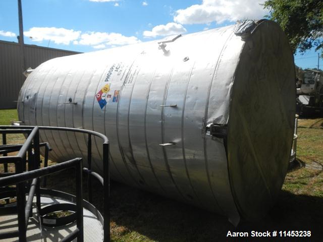 Used- 8,000 Gallon Stainless Steel  Enerfab Storage Tank