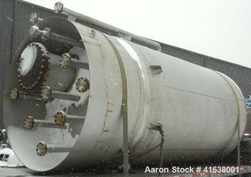 Used Enerfab Double Wall Pressure Tank, 5,000 gallon, 304L stainless steel, vertical. Inner shell 99’’ diameter x 131-5/8’’ straight side, dished top and bottom. Internal rated 19 psi, design vacuum ...