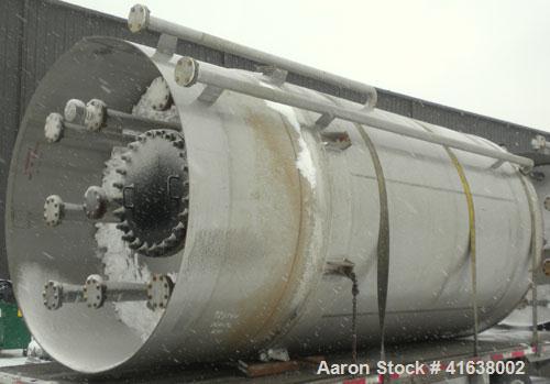 Used Enerfab Double Wall Pressure Tank, 5,000 Gallon, 304L Stainless Steel, Vertical. Inner shell 99’’ diameter x 131-5/8’’ straight side, dished top and bottom. Internal rated 19 psi, design vacuum ...