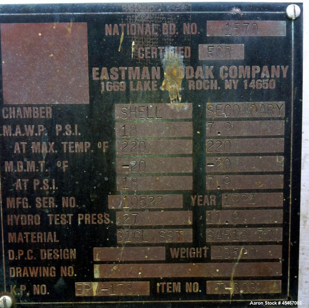Used 30,000 Gallon Stainless Steel Enerfab Double Wall Pressure Tank