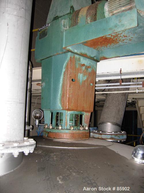 Used Bishopric Products Co (Enerfab Inc) 9000 Gallon Dimple Jacketed Mix Tank, 304 stainless steel. 12' diameter x 9'6" straight side. Dished top head, cone bottom. Dimple jacket is on bottom 1/2 of ...