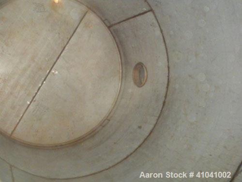Used Evans & Sons Process Tank Company Tank, 12,000 Gallon, 316 Stainless Steel, Vertical. 132" diameter x 216" straight side, flat top and bottom. Internal rated atmospheric at 200 deg.f.. Openings ...