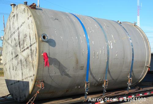Used Evans & Sons Process Tank Company Tank, 12,000 Gallon, 316 Stainless Steel, Vertical. 132" diameter x 216" straight side, flat top and bottom. Internal rated atmospheric at 200 Degrees F. Openin...