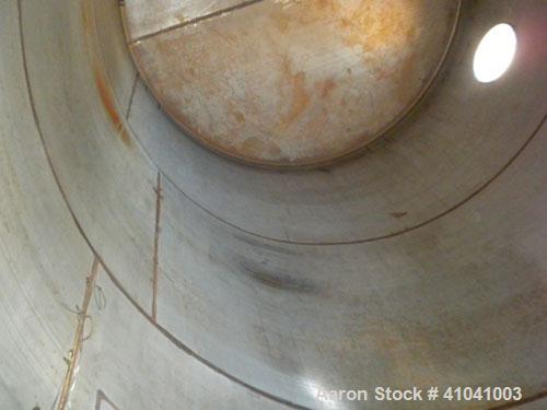 Used Evans & Sons Process Tank Company Tank, 12,000 Gallon, 316 Stainless Steel, Vertical. 132" diameter x 216" straight side, flat top and bottom. Internal rated atmospheric at 200 Degrees F. Openin...