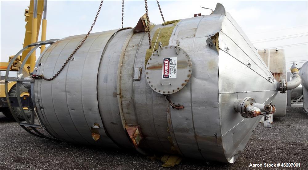 Used Tank, Evans & Sons Process Tank Co.  10,000 Gallon, 316 Stainless Steel