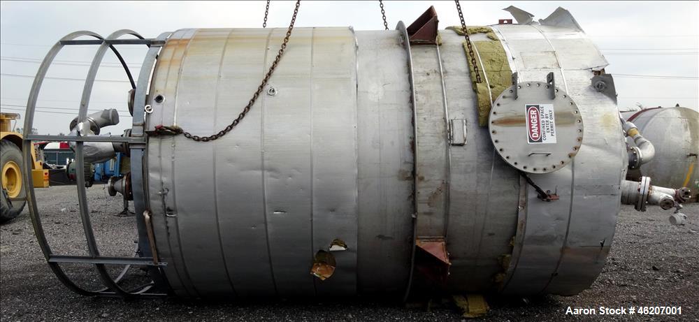 Used Tank, Evans & Sons Process Tank Co.  10,000 Gallon, 316 Stainless Steel