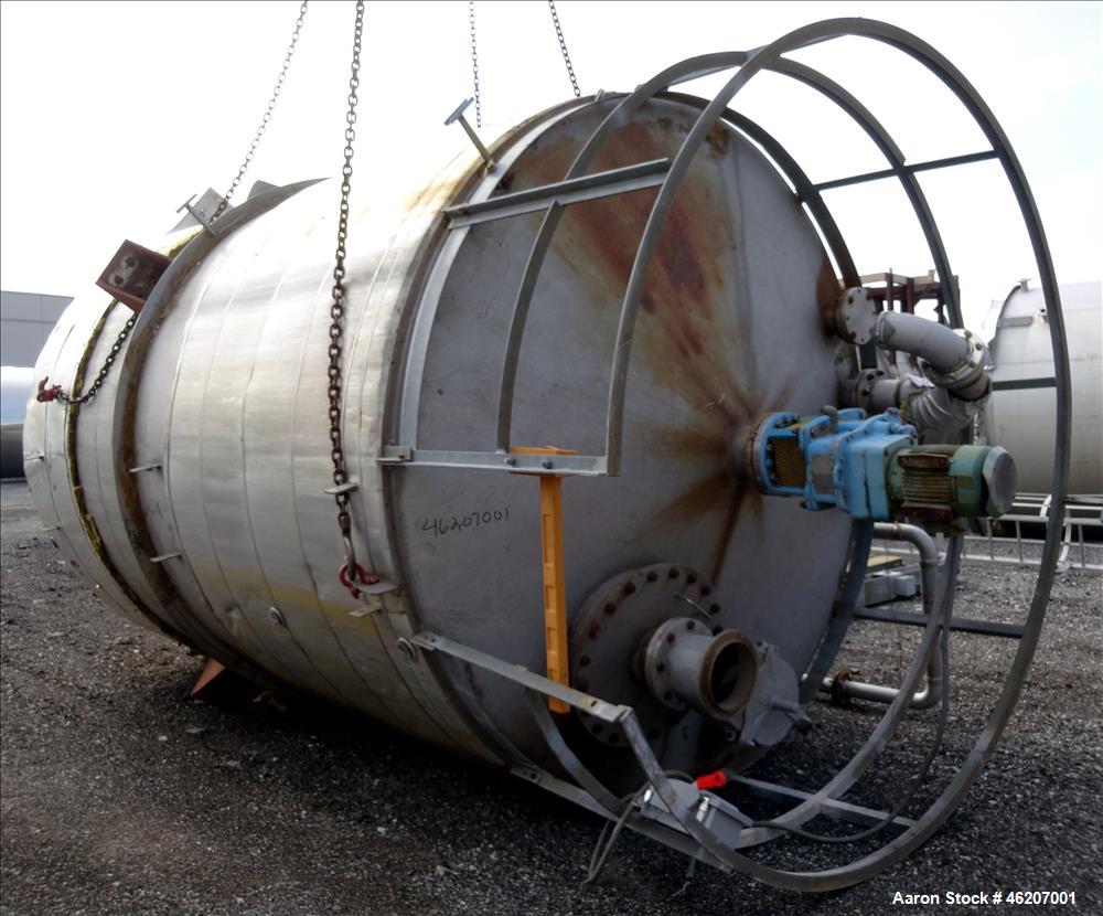 Used Tank, Evans & Sons Process Tank Co.  10,000 Gallon, 316 Stainless Steel