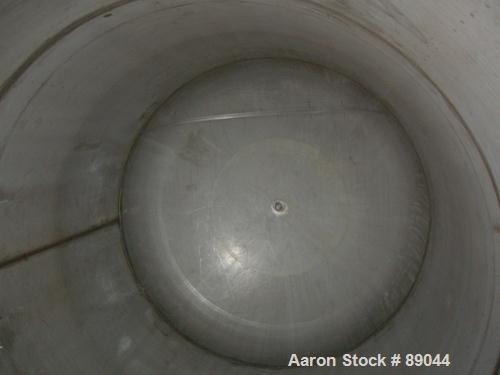 USED: Fabricated Products tank, 9000 gallon, 316L stainless steel, vertical. Approximately 10' diameter x 14' straight side, 2:1 elliptical top and bottom. Internal rated FV and 15 psi at 200 deg F. ...