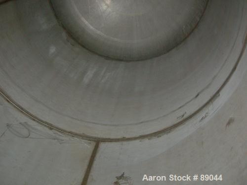 USED: Fabricated Products tank, 9000 gallon, 316L stainless steel, vertical. Approximately 10' diameter x 14' straight side, 2:1 elliptical top and bottom. Internal rated FV and 15 psi at 200 deg F. ...