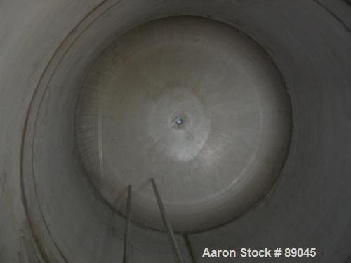 USED: Fabricated Products tank, 9000 gallon, 316L stainless steel, vertical. Approximately 10' diameter x 14' straight side, 2:1 elliptical top and bottom. Internal rated FV and 15 psi at 200 deg F. ...