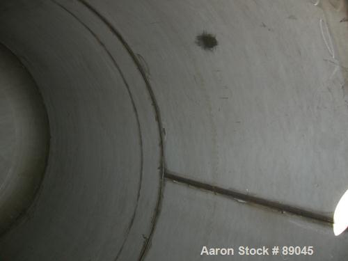 USED: Fabricated Products tank, 9000 gallon, 316L stainless steel, vertical. Approximately 10' diameter x 14' straight side, 2:1 elliptical top and bottom. Internal rated FV and 15 psi at 200 deg F. ...