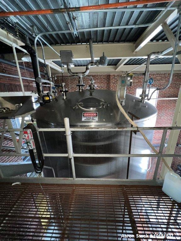 Used Feldmeier 15,000 Gallon Stainless Steel Tank – Dished Top & Bottom, CIP, Skirt Mounted