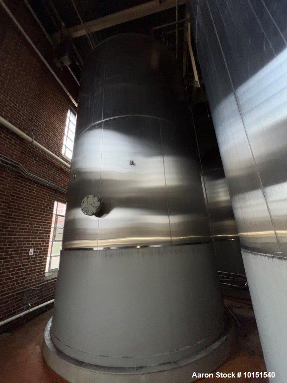 Used Feldmeier 304 Stainless Steel Holding Tank. Approximately 15,000 Gallon capacity
