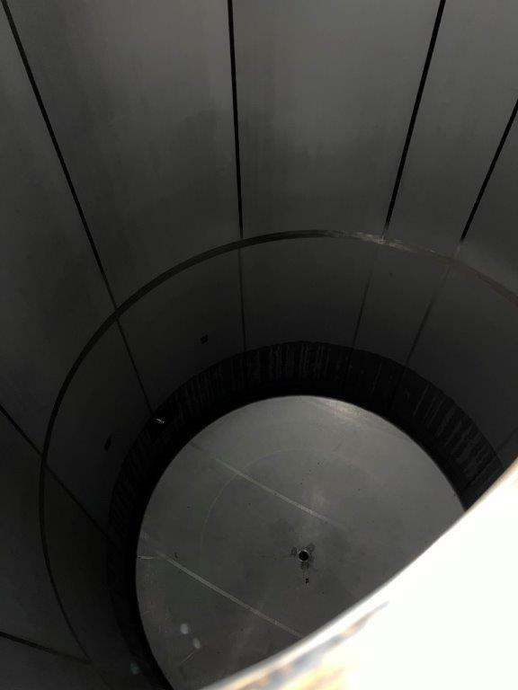 Used Feldmeier 304 Stainless Steel Holding Tank. Approximately 15,000 Gallon capacity