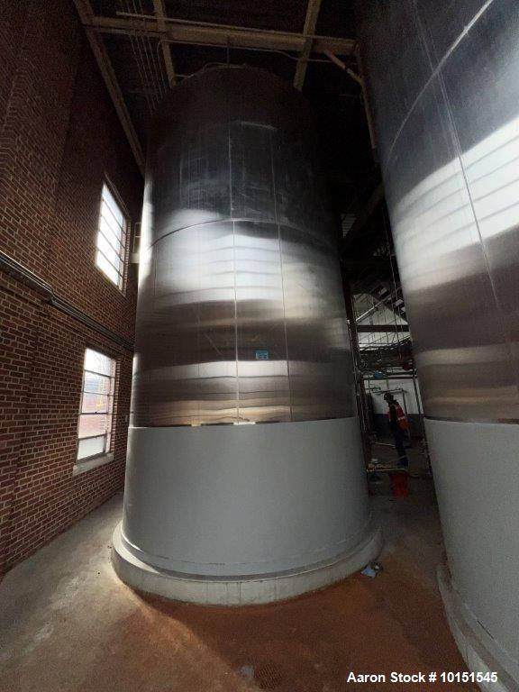Used Feldmeier Approx. 15,000 Gallon Skirt Mounted Stainless Steel Tank