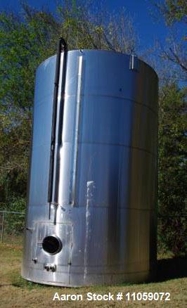 Used- Used- 17,000 Gallon (approximately) Feldmeier Stainless Steel Tank. Slant bottom, cone top. 12' 6" diameter x 22' high.