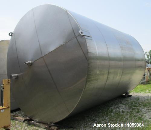Used- Feldmeier Tank, 16,000 Gallon (approximately) Stainless Steel. Slant bottom, cone top. 12 '6" diameter x 17'6" on outl...