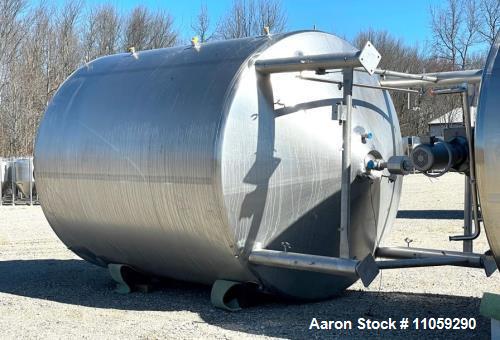 Used 7500 Gallon Jacketed Sanitary Mix Kettle/Processor