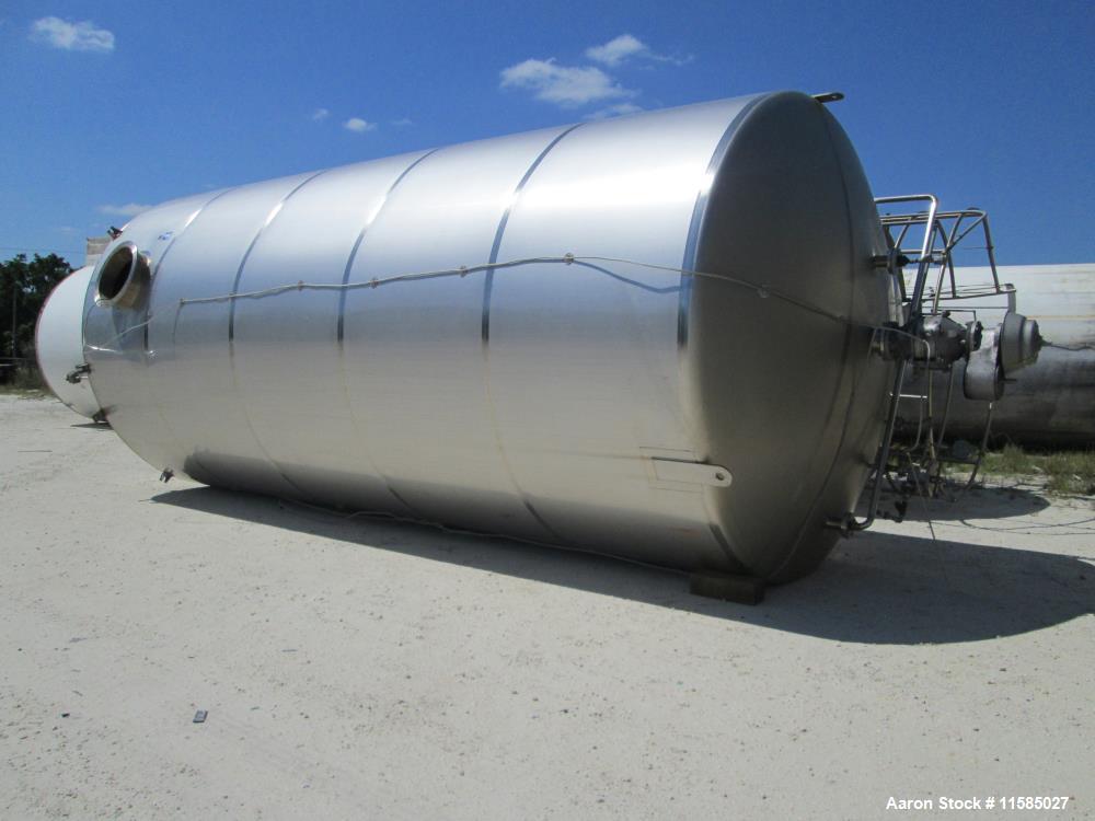 Used- 20,000 Gallon Feldmeier Vertical Stainless Steel Storage Tank