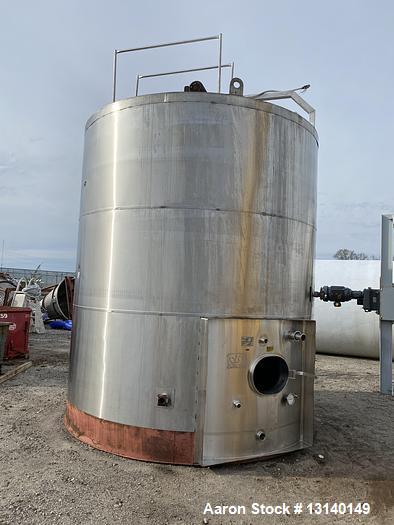 Used- Feldmeier Approximately 8000 Gallon 304 Stainless Steel Jacketed/Agitated