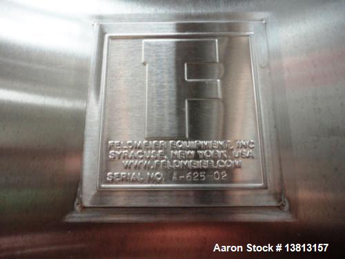 Used Feldmeier Tank, 6,000 Gallon, Stainless Single, Vertical.