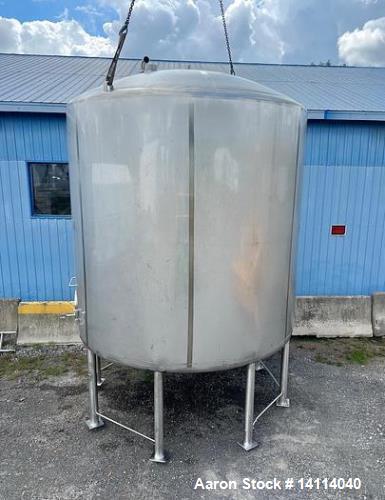 Used 6,000 Gallon Feldmeier Jacketed, Insulated, 304 Stainless Steel Tank