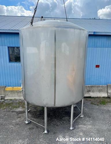 Used- 6,000 Gallon Feldmeier Jacketed, Insulated, 304 Stainless Steel Tank