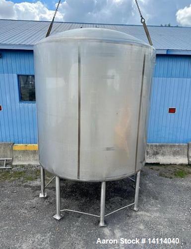 Used- 6,000 Gallon Feldmeier Jacketed, Insulated, 304 Stainless Steel Tank