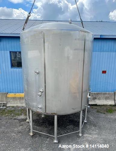 Used- 6,000 Gallon Feldmeier Jacketed, Insulated, 304 Stainless Steel Tank