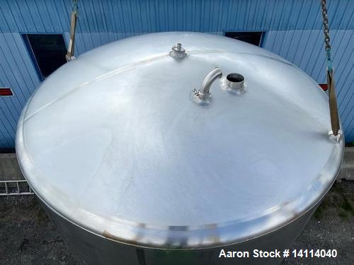 Used 6,000 Gallon Feldmeier Jacketed, Insulated, 304 Stainless Steel Tank
