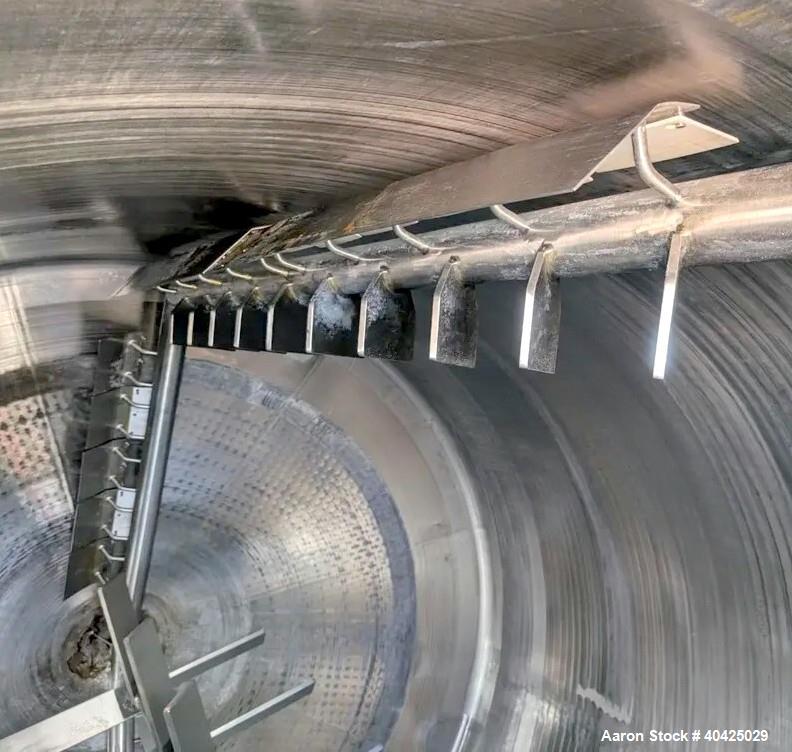 Used Feldmeier 10,000 Gallon Twin Motion Kettle. 316 stainless steel construction. Approximately 152" inner diameter x 132" straight side, dish top, cone bottom, Atmospheric internal, jacketed 84" of...