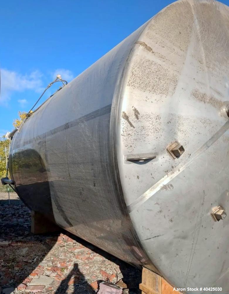 Industrial Used - Feldmeier 12,000 Gallon Stainless Steel Vertical Storage Tank