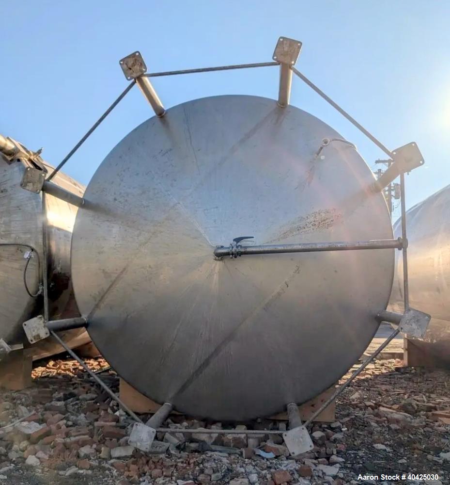 Industrial Used - Feldmeier 12,000 Gallon Stainless Steel Vertical Storage Tank