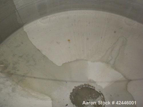 Used Feldmeier Equipment Tank, 6000 gallon, 304L stainless steel, vertical. 144" Diameter x 87" straight side, flat top, dished bottom. Internal rated  -20 to 125 deg F. Openings: top 3/4", 2", (2) 3...