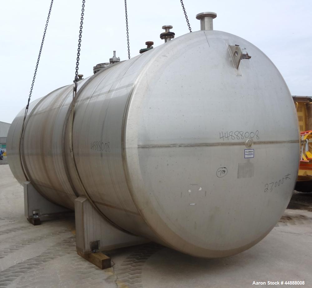 Used 10,000 Gallon Stainless Steel Feldmeier Reactor, Model XLC-150D