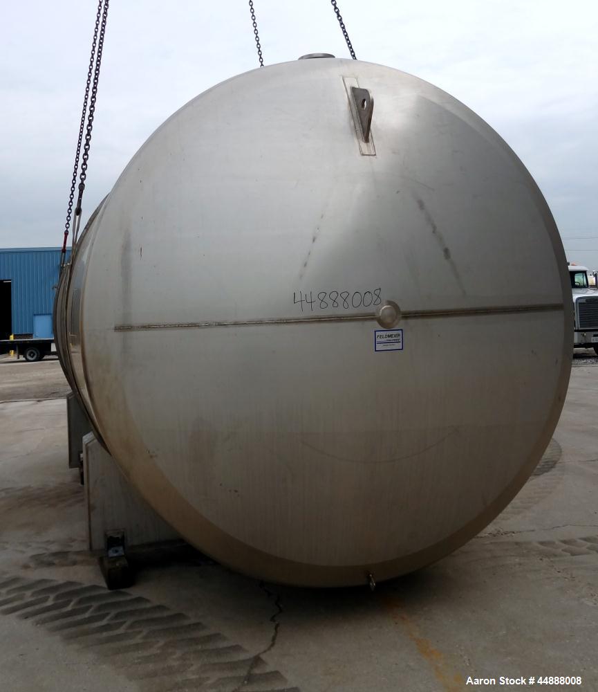 Used 10,000 Gallon Stainless Steel Feldmeier Reactor, Model XLC-150D