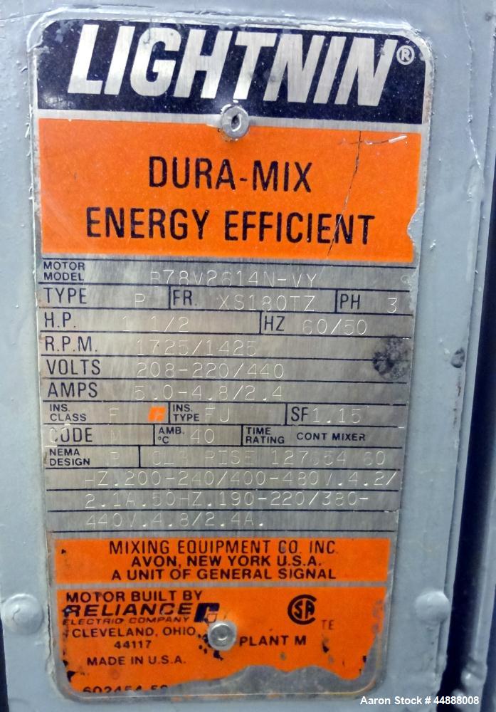 Used 10,000 Gallon Stainless Steel Feldmeier Reactor, Model XLC-150D
