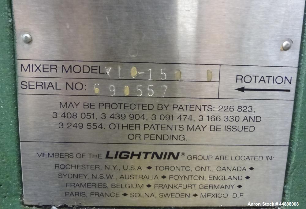 Used 10,000 Gallon Stainless Steel Feldmeier Reactor, Model XLC-150D