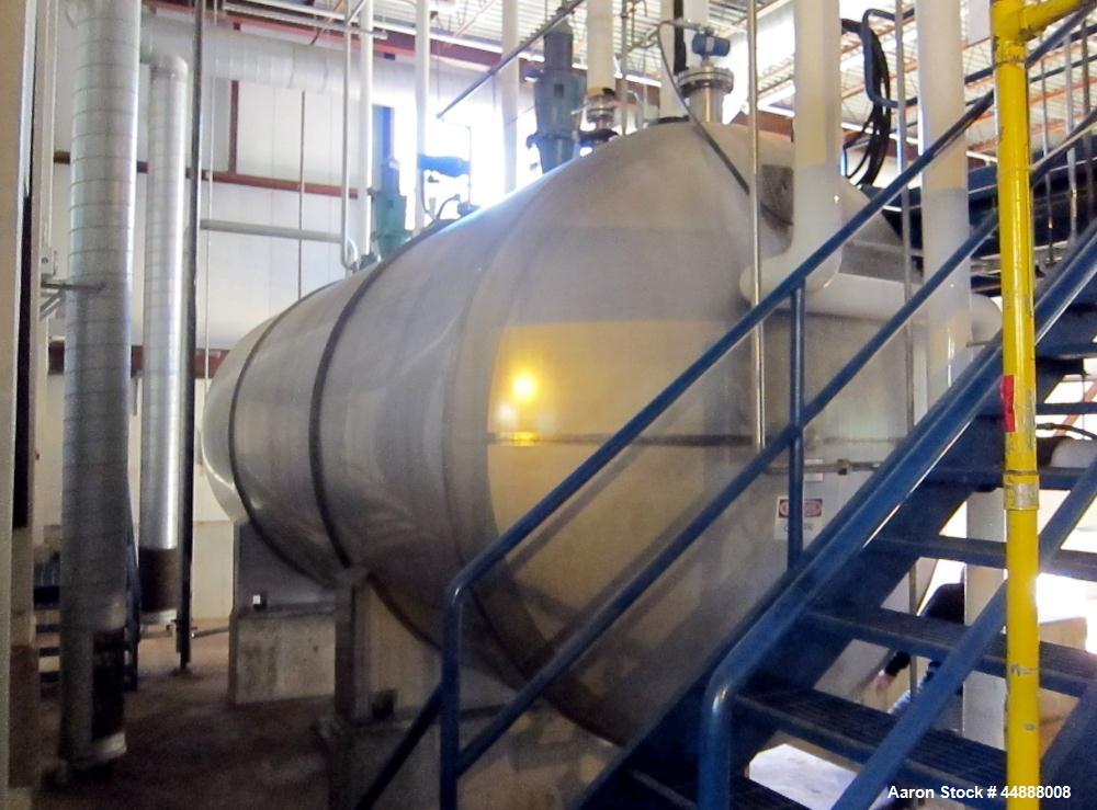 Used 10,000 Gallon Stainless Steel Feldmeier Reactor, Model XLC-150D